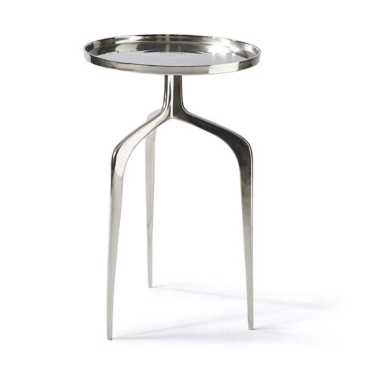 Faubourg End Table Nickel 42 cm. dia