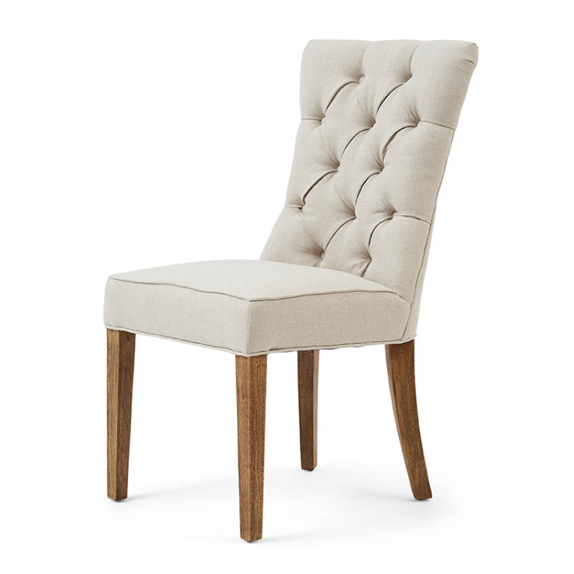 Balmoral Dining Chair, Oxford Weave, Flanders Flax