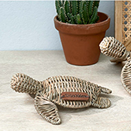 Rustic Rattan Happy Turtle S