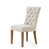 Balmoral Dining Chair, Oxford Weave, Flanders Flax