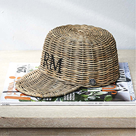 Rustic Rattan Baseball Cap