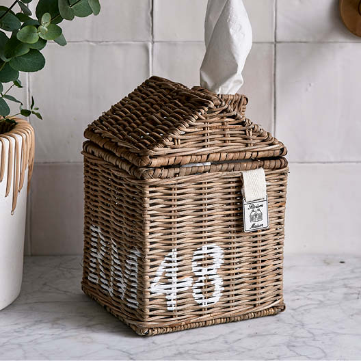 Rustic Rattan RM48 Tissue Box