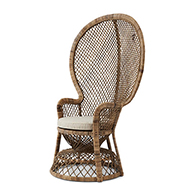 Greenport Peacock Chair Grey