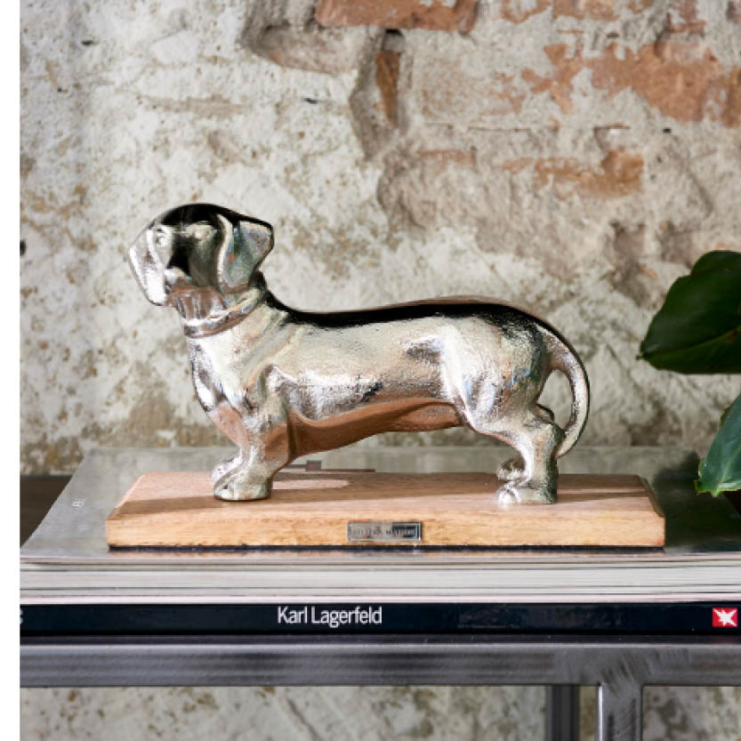 Happy Dachshund Statue