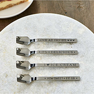 Love At First Bite Ice Cream Spoons 4 pcs