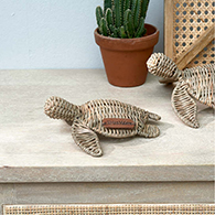 Rustic Rattan Happy Turtle S