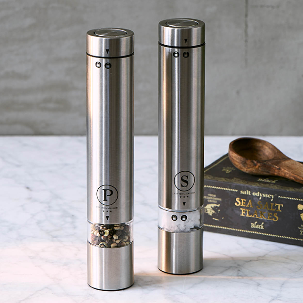 Electric Salt & Pepper Mill Set