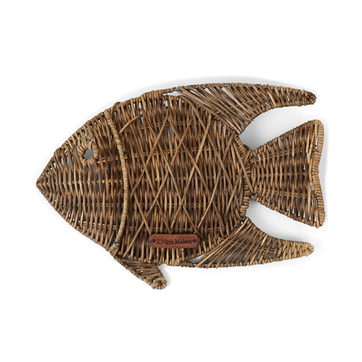 Rustic Rattan Happy Ocean Fish