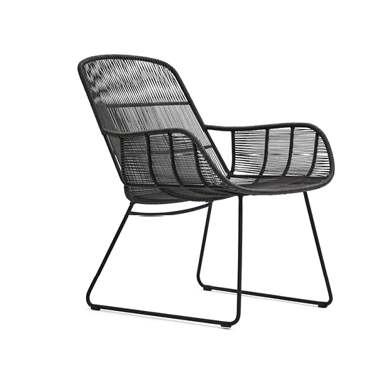 Hartford Outdoor Lounge Chair Espresso/Lava