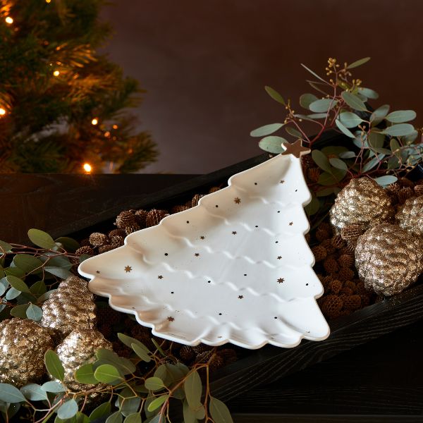 Sparkling Tree Serving Plate