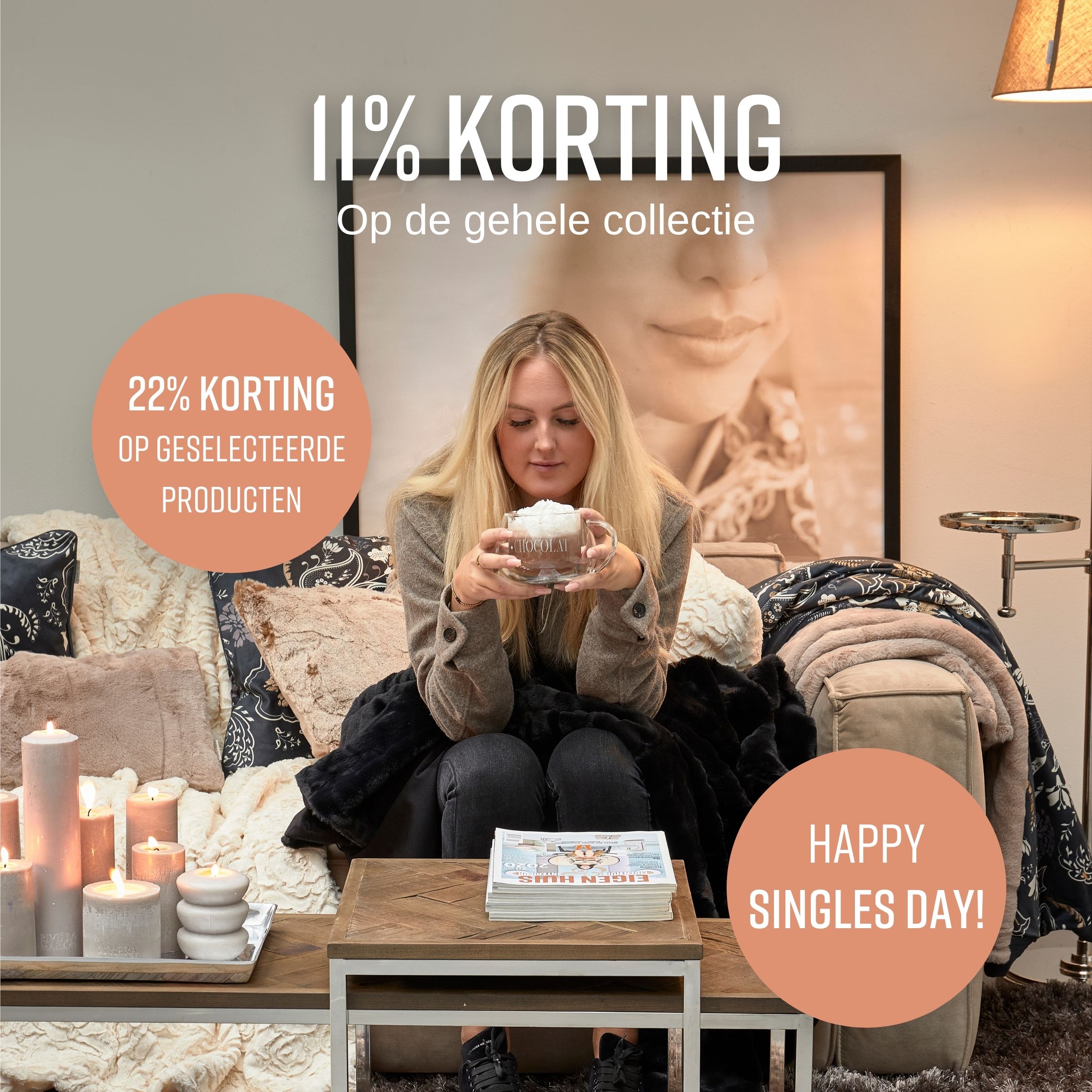 11% korting op de gehele collectie