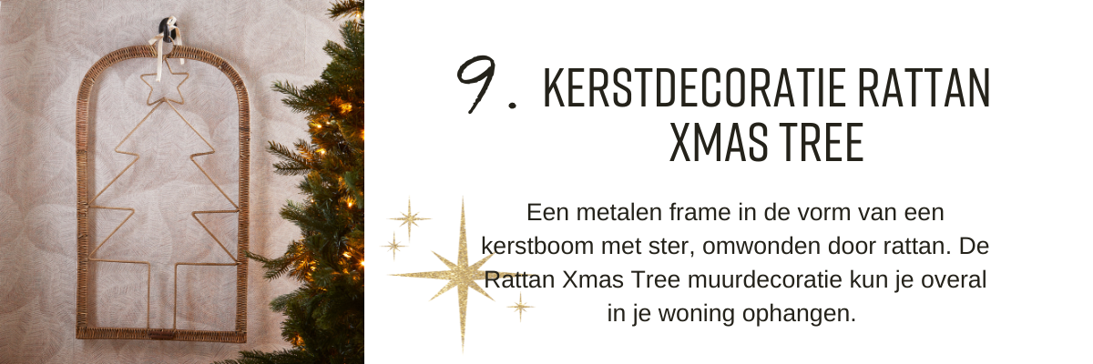 Kerstdecoratie Rattan Xmas Tree