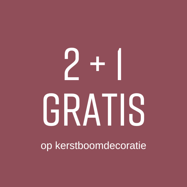 2 + 1 gratis op kerstboomversiering