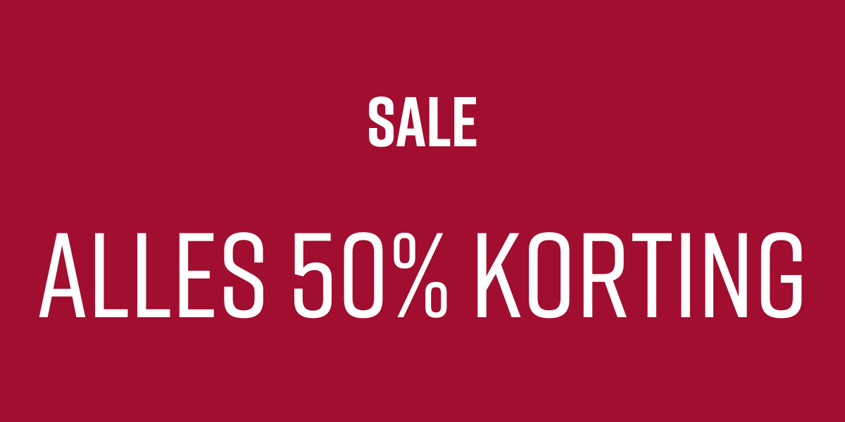 SALE | ALLES 50% KORTING