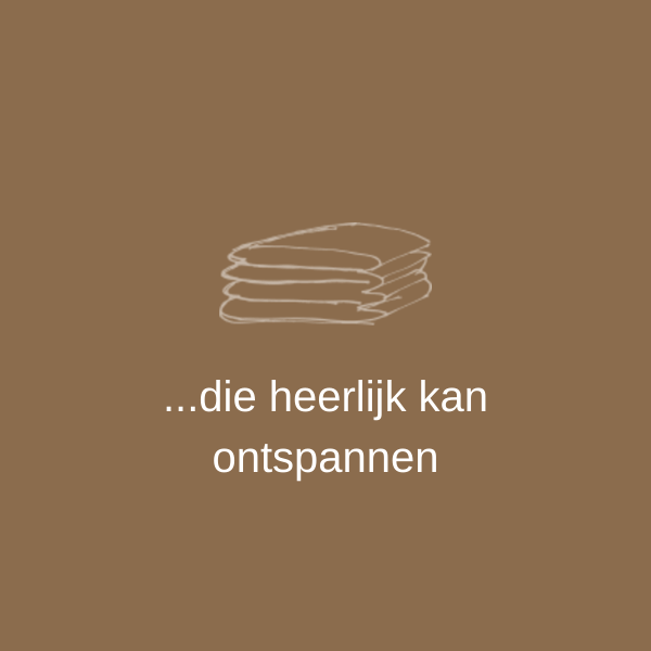 ...die heerlijk kan ontspannen