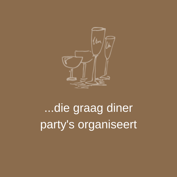 ...die graag diner party's organiseert