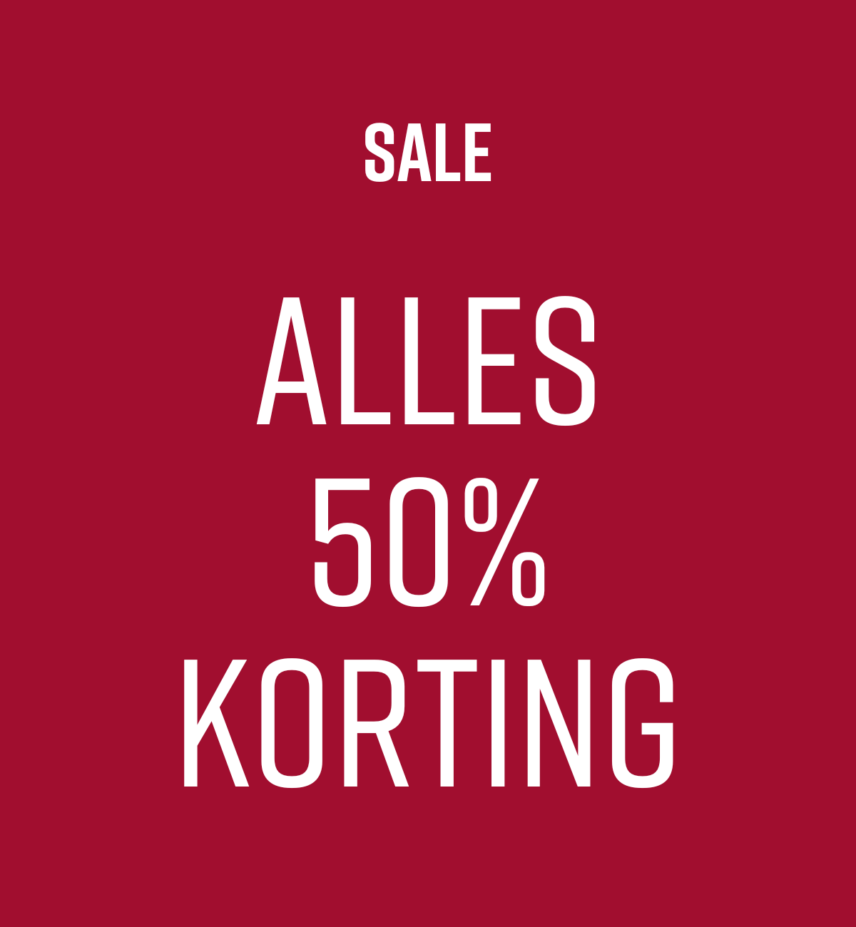 SALE | ALLES 50% KORTING