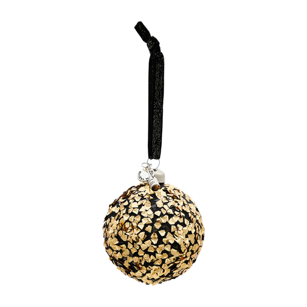 Ornament Sparkling Night, Zwart, Ø8cm