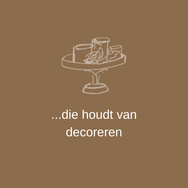 ...die houdt van decoreren