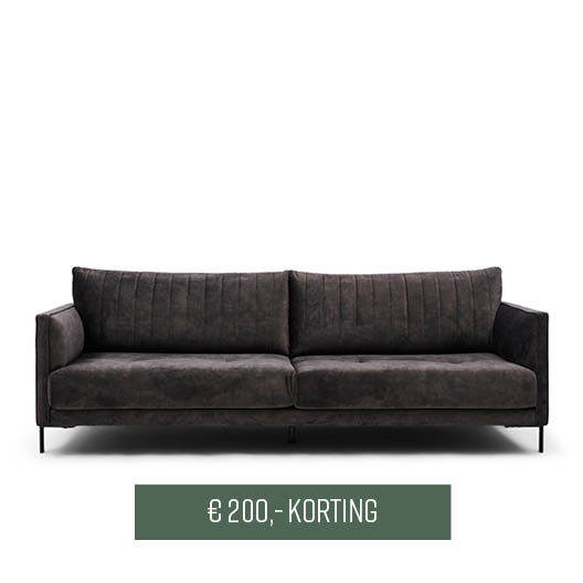 Bal Harbour Sofa 3,5 Seater, Velvet, Grimaldi Grey