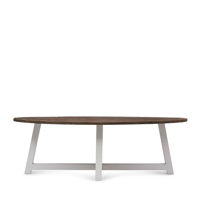 Canyamel Dining Table Oval White Base 230cm