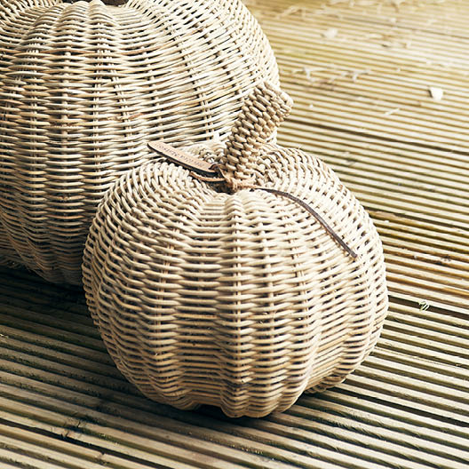 Rustic Rattan Pumpkin S