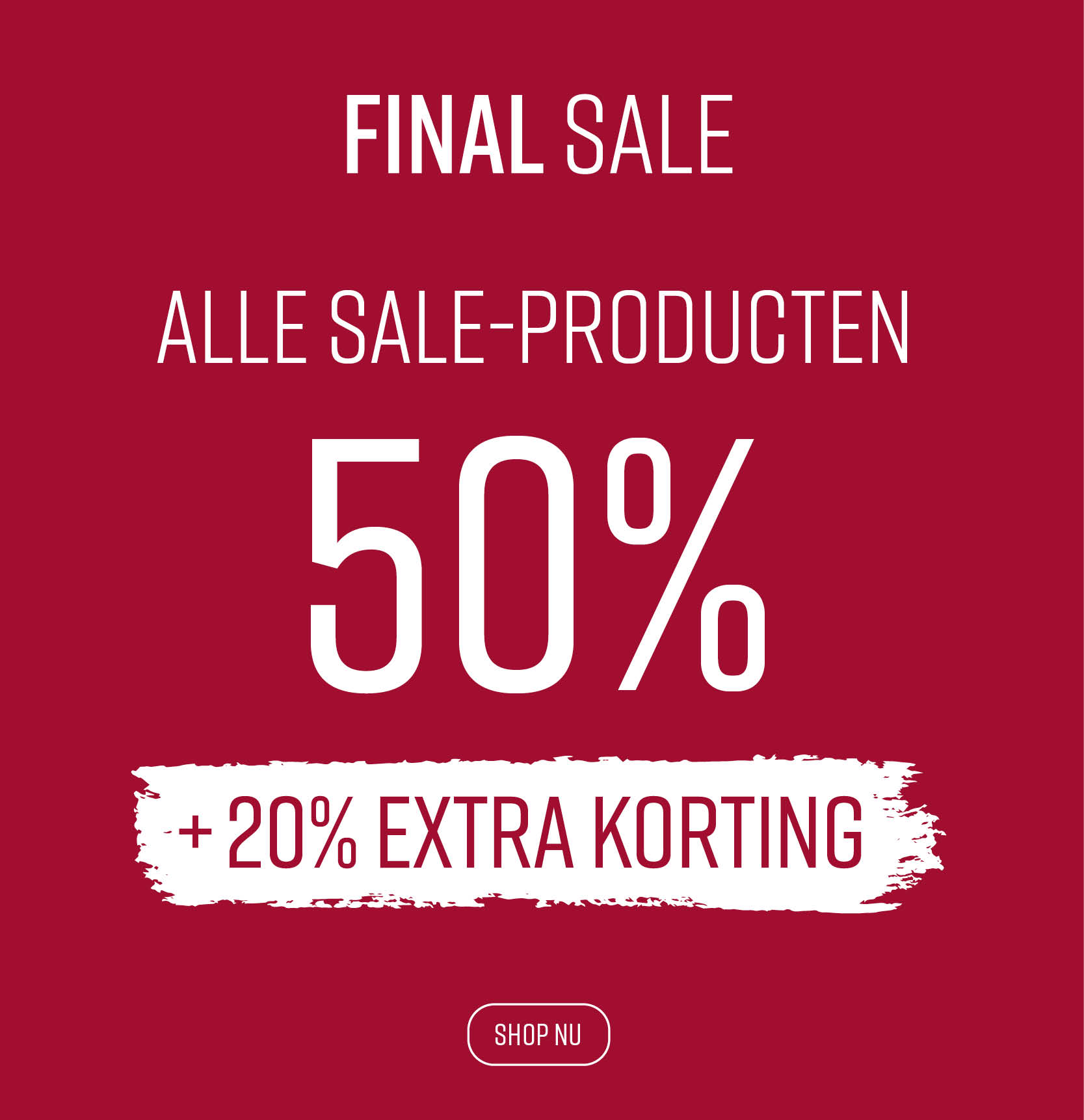 Final SALE +20% extra korting