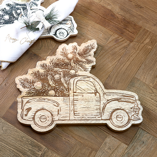 Merry Christmas Car Chopping Board