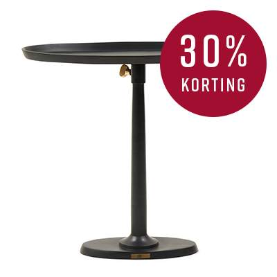 Kimberley Adjustable End Table Black