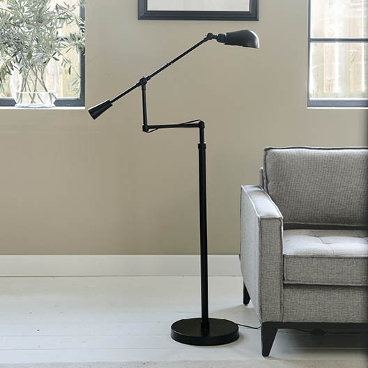 New York Floor Lamp Black