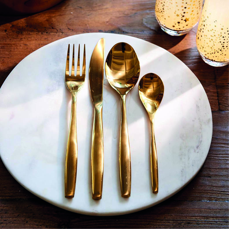 Classic RM Cutlery Soft Gold 4 pcs