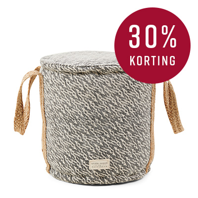 Le Marais Pouf Dia 50 Grey