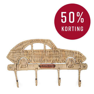 Rustic Rattan Car Coat Hanger