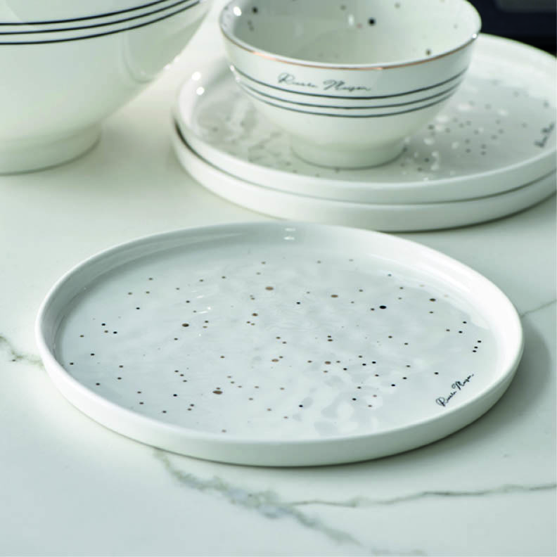 RM Dots & Stripes Breakfast Plate