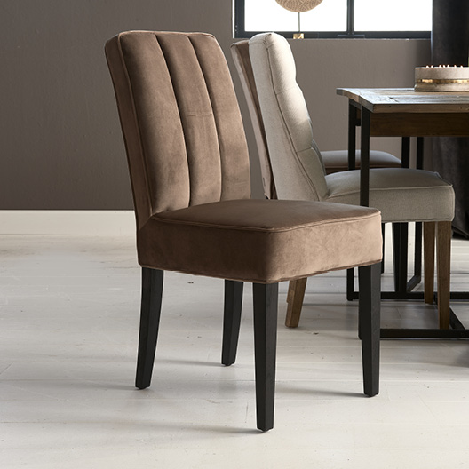 The Jade Dining Chair, Velvet III, Golden Mink