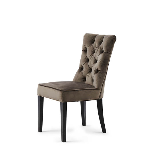 Balmoral Dining Chair, Velvet III, Anthracite