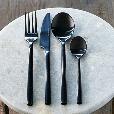 RM Loft Cutlery 4 pcs Black