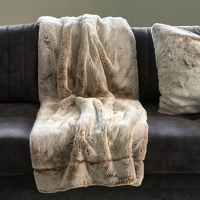 Classic Club Faux Fur Throw 170x130