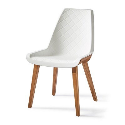 Amsterdam City Dining Chair, Pure White