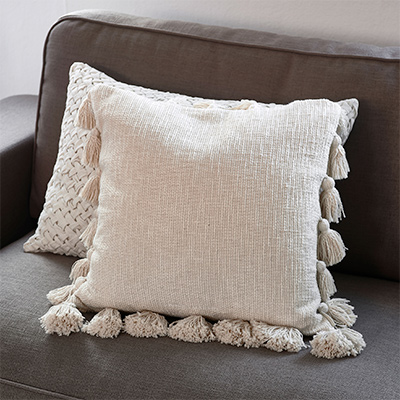 Fleur Pompom Pillow Cover 50x50