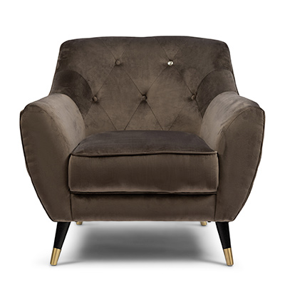 Modena Armchair, Velvet III, Anthracite