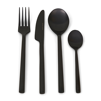 RM Loft Cutlery 4 pcs Black