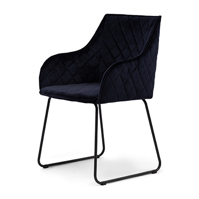 Frisco Drive Dining Armchair, Velvet III, Indigo