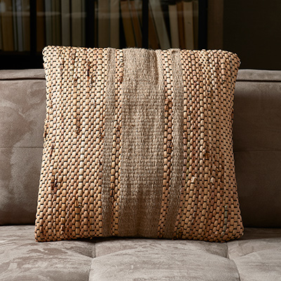 Rhythm Natural Weave Pillow Cover