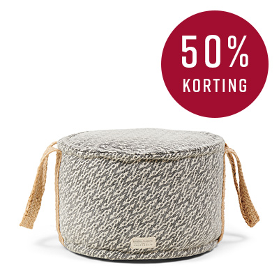 Le Marais Pouf Dia 50 Grey