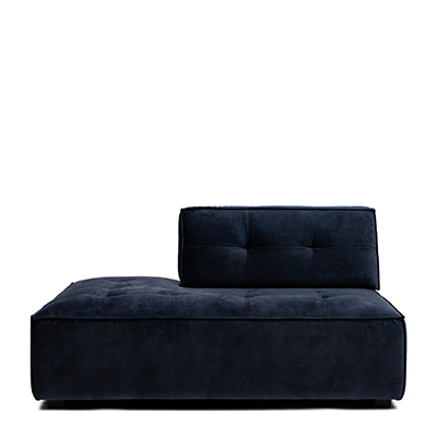 Brandon Lounger Left, Velvet, Estate Blue