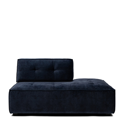 Brandon Lounger Right, Velvet, Estate Blue