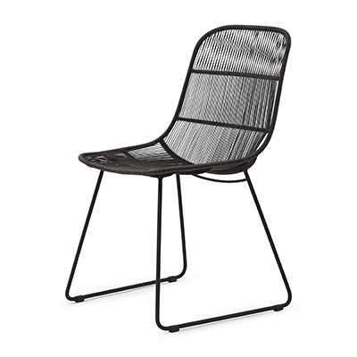 Hartford Outdoor Dining Chair Espresso/Lava