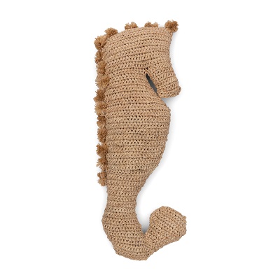 Sea Horse Raffia Pillow