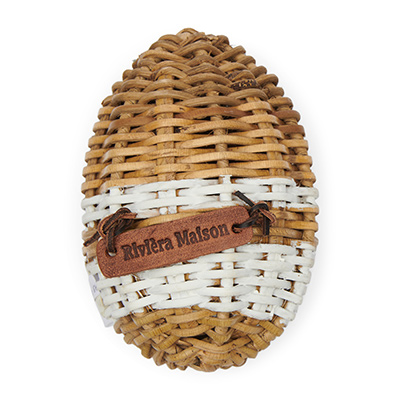 Rustic Rattan Easter Egg Stripe